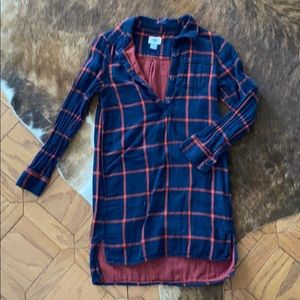 Flannel tunic